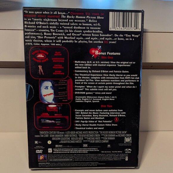 Rocky Horror Picture Show 25th Anniversary Edition Two Disc DVD Set - Picture 3 of 14